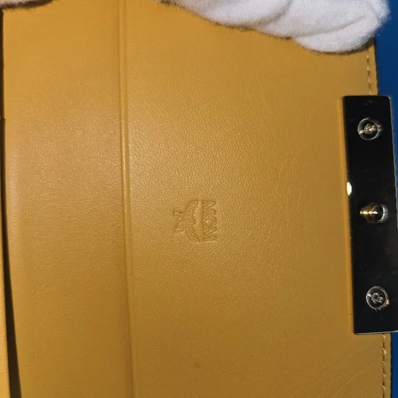 MCM Navy and Beige Leather Wallet - Picture 5 of 11